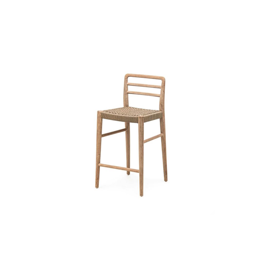 bar stool kourtis gommaire teak jared outdoor dining seating