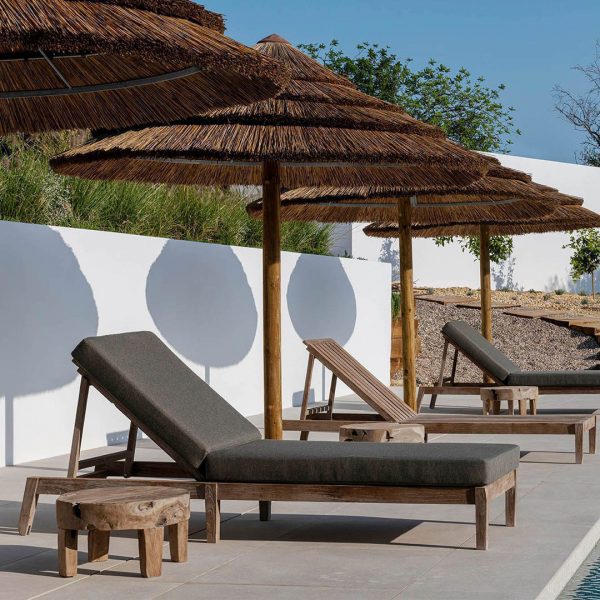 kourtis gommaire teak sunny bed copenhague outdoor