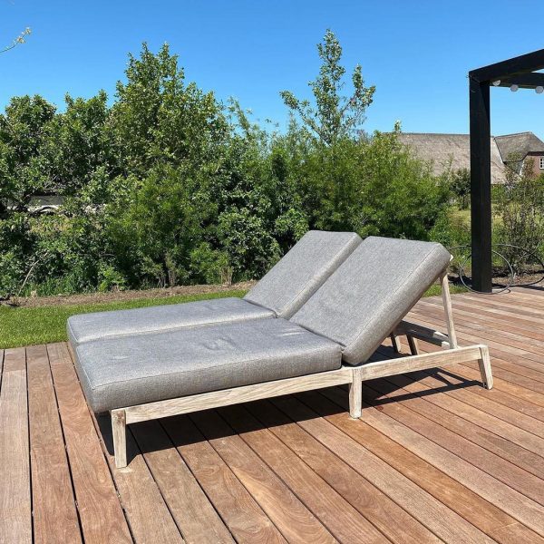 kourtis gommaire teak sunny bed copenhague outdoor