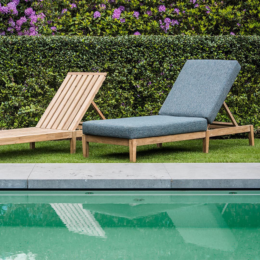 kourtis gommaire teak sunny bed copenhague outdoor