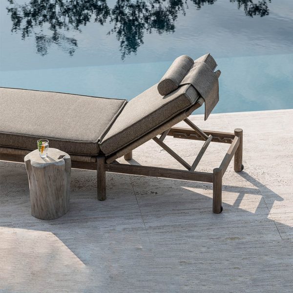 kourtis gommaire teak sunlounger copenhague outdoor