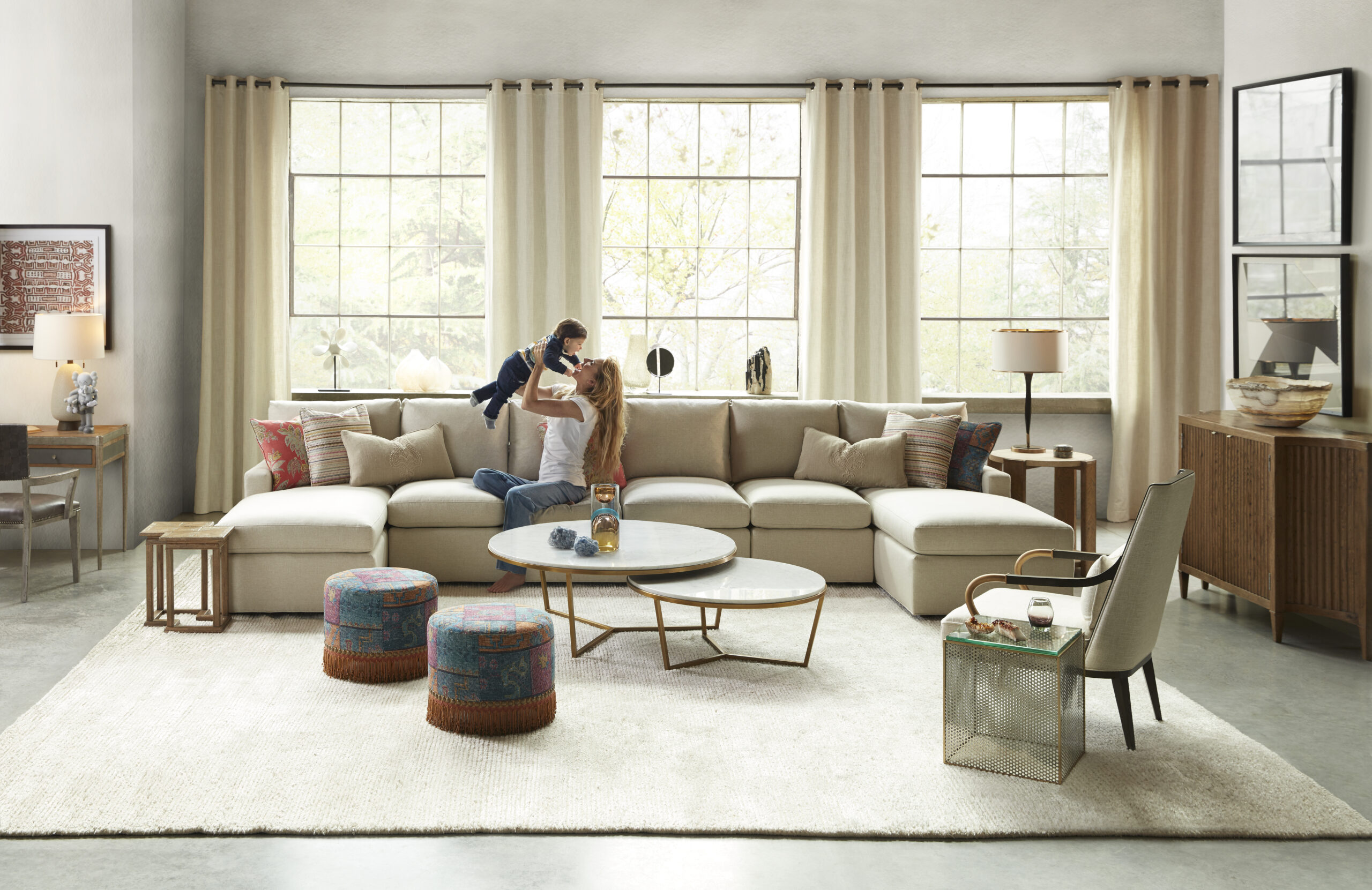 Theodore Alexander SMALL FISHER ROUND ΤΡΑΠΕΖΙ ΣΑΛΟΝΙΟΥ - Image 6