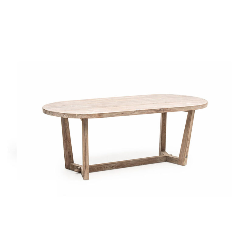 dan oval table, dan oval dining table, dining table, outdoor table, teak table, gommaire,gommaire table