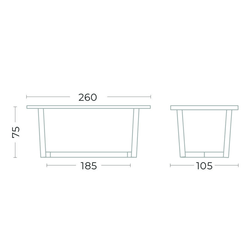 dan oval table, dan oval dining table, dining table, outdoor table, teak table, gommaire,gommaire table