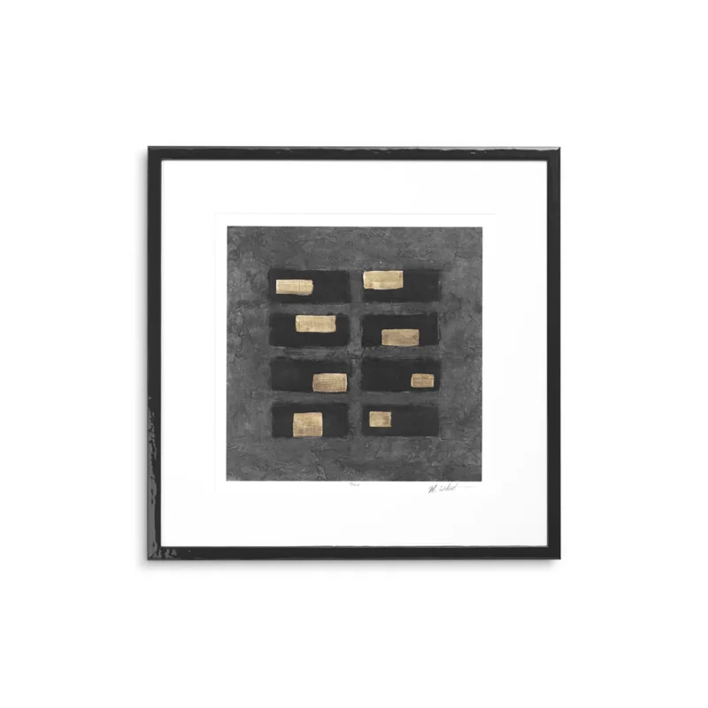 EICHHOLTZ PRINT BLACK SQUARES BY MICHAEL WILLETT SET OF 2 - Image 4