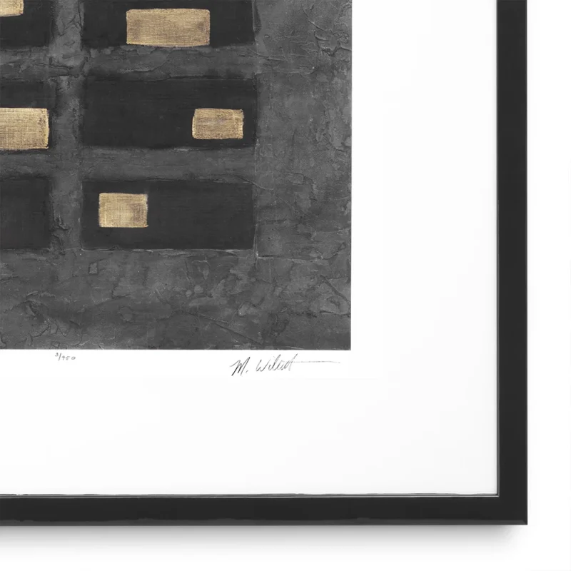 EICHHOLTZ PRINT BLACK SQUARES BY MICHAEL WILLETT SET OF 2 - Image 5