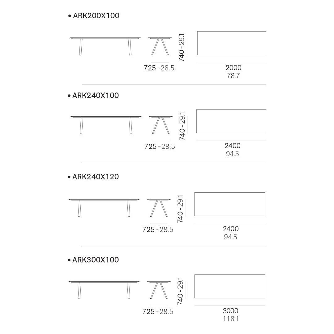 Arki Pedrali PD Arki table